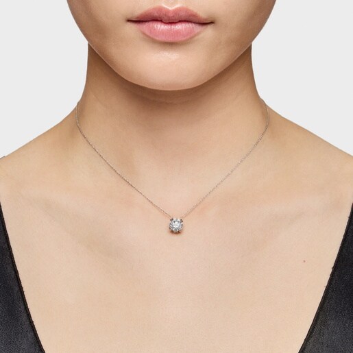 שרשרת קולר TOUS Essentials LGD מפלטינה בשילוב יהלום מעבדה 2.00 קראט בחיתוך עגול
