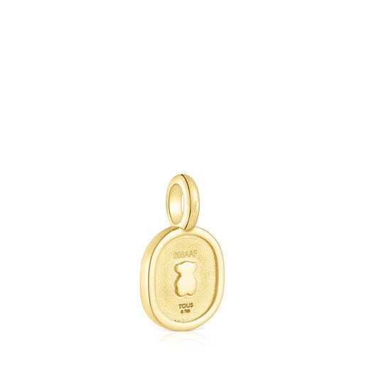 Gold Oursin Pendant with 0.01ct diamonds