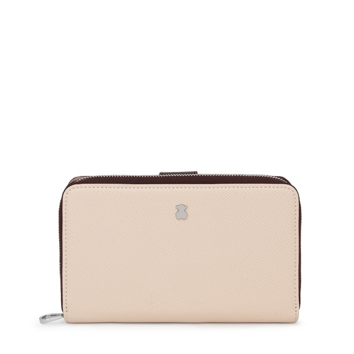 Medium brown and beige New Dubai Wallet | TOUS