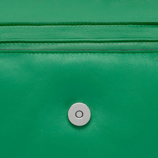 Small green leather Crossbody bag TOUS Bold Bear