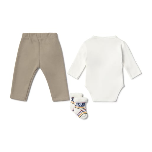 Newborn baby set in Cosmic ecru