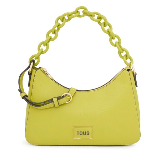 Lime green TOUS Sylvia Baguette crossbody bag TOUS