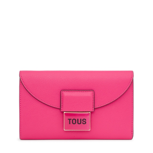 Portefeuille long Flap TOUS Sylvia fuchsia