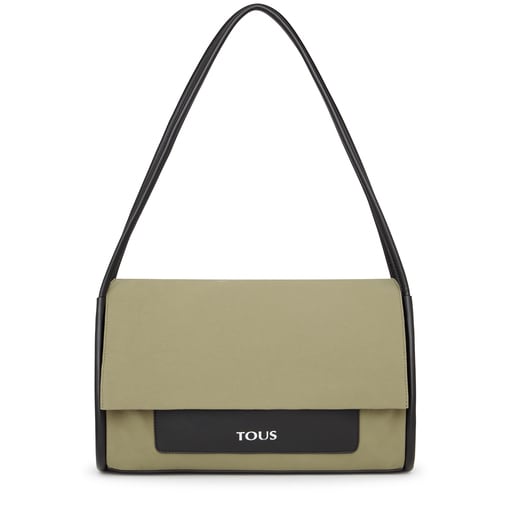 Large khaki TOUS Empire Cotton Crossbody bag