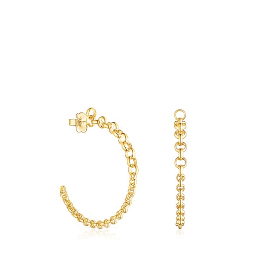 TOUS Calin Hoop earrings with rings | TOUS