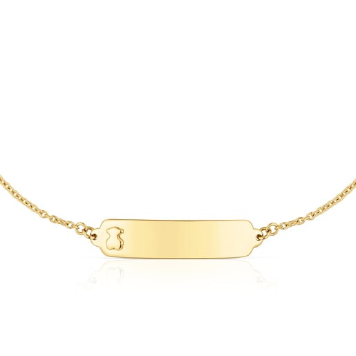 Pulsera placa de oro TOUS Baby