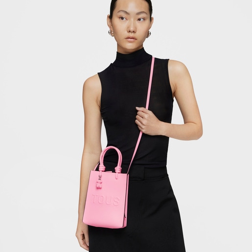 حقيبة صغيرة La Rue New من TOUS باللون الوردي