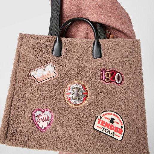 Сумка-шоппер Amaya Joy цвета таупа большого размера