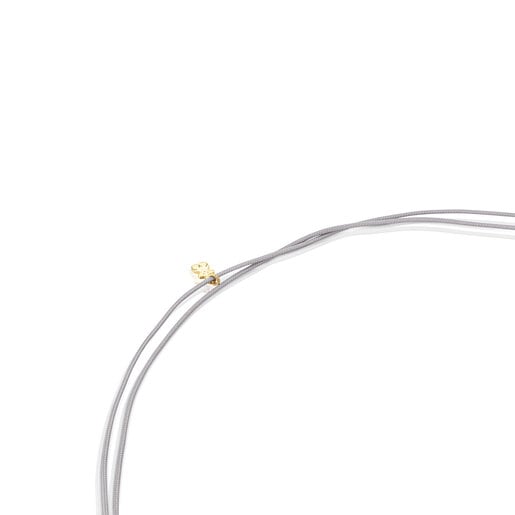 Short cord Necklace with gold bear and chalcedony motif TOUS Balloon | TOUS