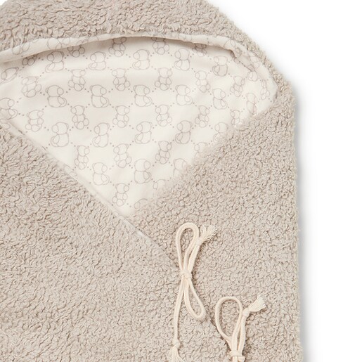 Multipurpose footmuff for crib in Icon beige