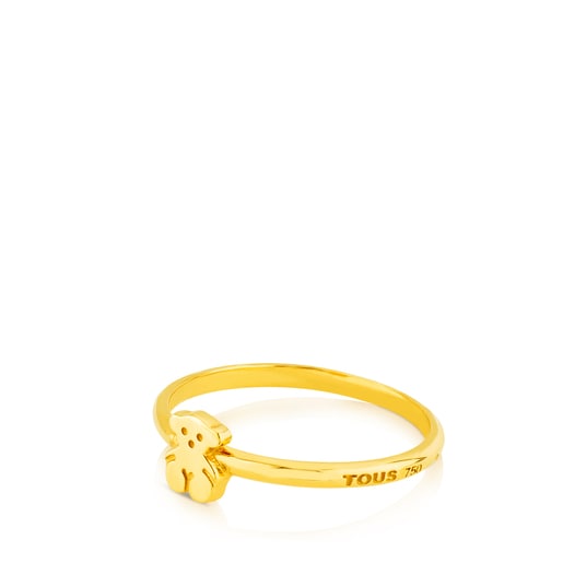 Anillo oso de oro XXS