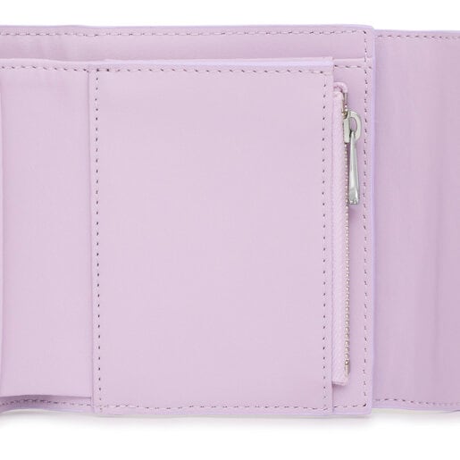 Portefeuille Flap Kaos Pix mauve