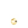 Earcuff con placcatura in oro 18 kt su argento e orsetto di diamanti Nocturne