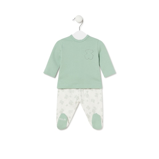 Baby outfit in Illusion blue