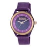 Purple solar-powered Analogue watch Vibrant Sun