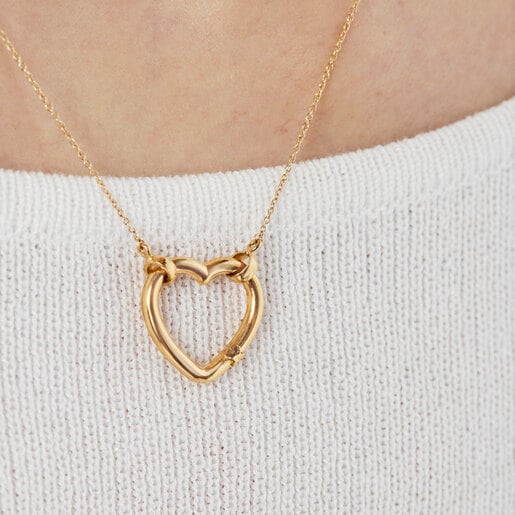 Hold Gold heart Necklace
