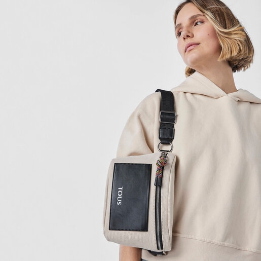 Riñonera beige TOUS Empire Cotton