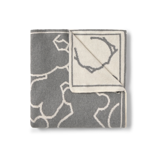 Reversible baby blanket in Nilo grey