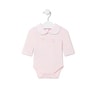 Body de bebé liso rosa