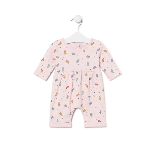 Baby playsuit in Charms pink