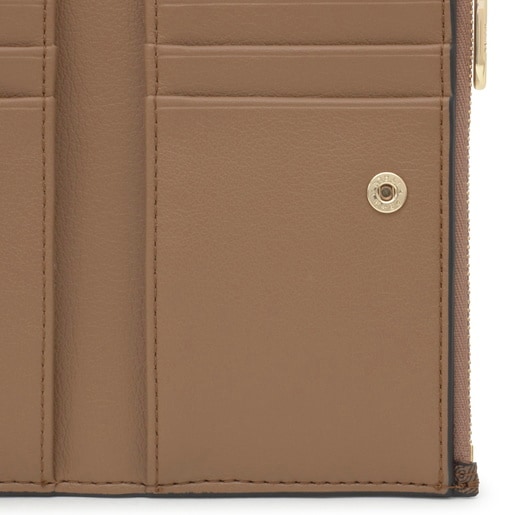 Earth-colored Wallet TOUS Buckles Silhouette