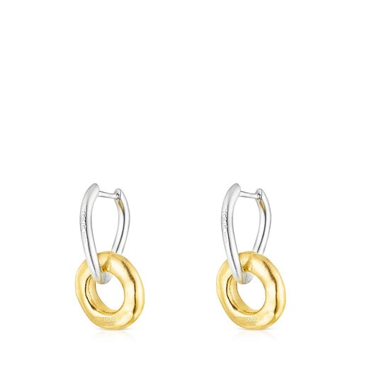 Short two-tone Luah donut Earrings | TOUS