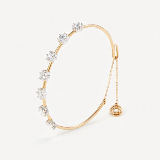 Bracelet in gold and white gold with diamonds TOUS ATELIER