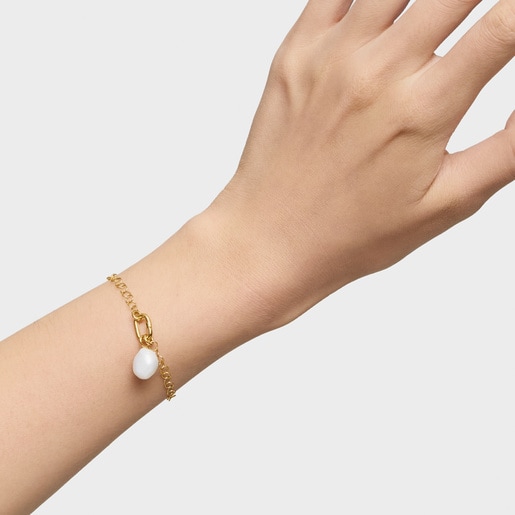 Hold Oval gold chain Bracelet