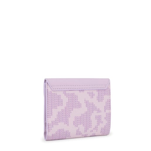 Portefeuille Flap Kaos Pix mauve