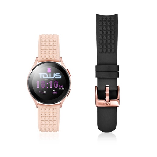 Relógio Samsung Galaxy Watch 4 for TOUS de alumínio rosado com correia em silicone