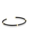Bracelet TOUS St. Tropez Caucho billes avec argent vermeil de couleur noire