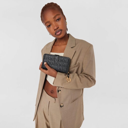 Leather Urbana Logo change purse | TOUS