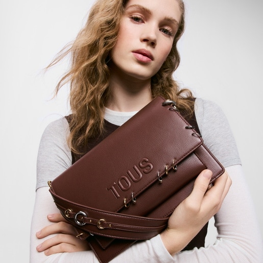 Medium brown Crossbody bag TOUS Audree Earrings