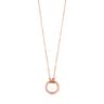 Collana con placcatura in oro rosa 18 kt su argento e anello Hold da 16 mm