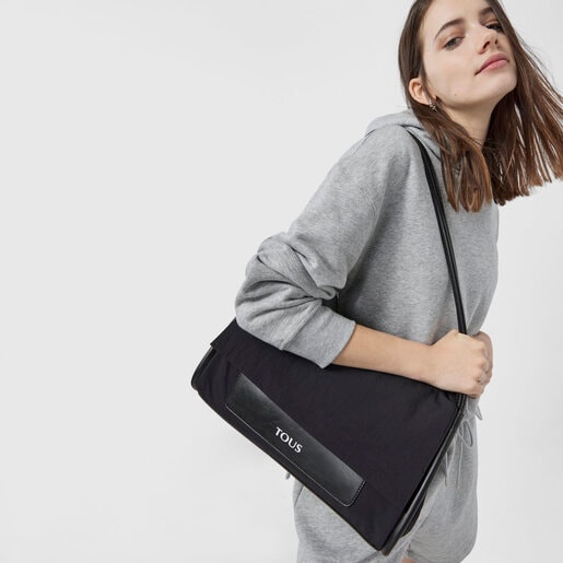 Bandolera grande negra TOUS Empire Cotton