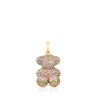 Pendentif ourson Bold Bear pierres précieuses et or