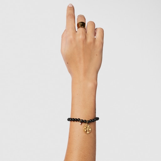 Silver Vermeil TOUS Good Vibes tree Bracelet with Shungites | TOUS