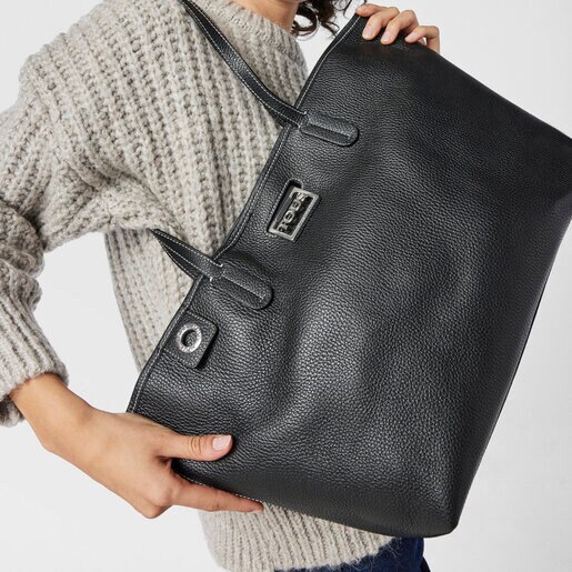 Black leather TOUS Legacy Tote bag