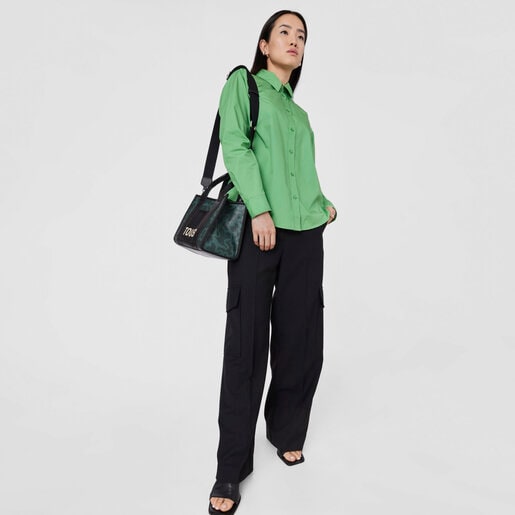 Mittelgroße Shoppingtasche Amaya Kaos Pix in Grün