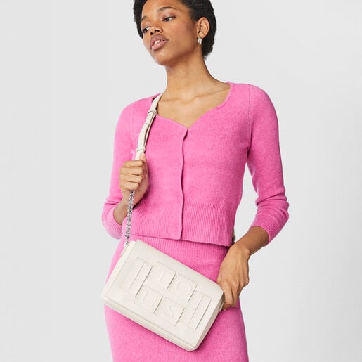 Маленькая бежевая сумка-кроссбоди TOUS Damas