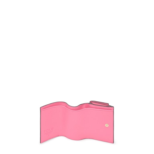 Kleines Portemonnaie mit Lasche TOUS Funny in Pink