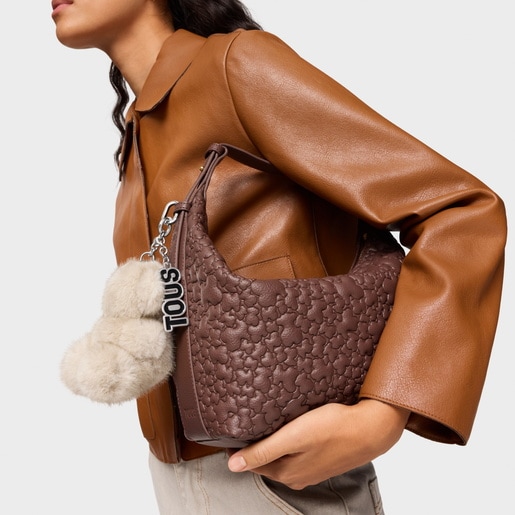 Taupe Key ring Bold Bear Wild