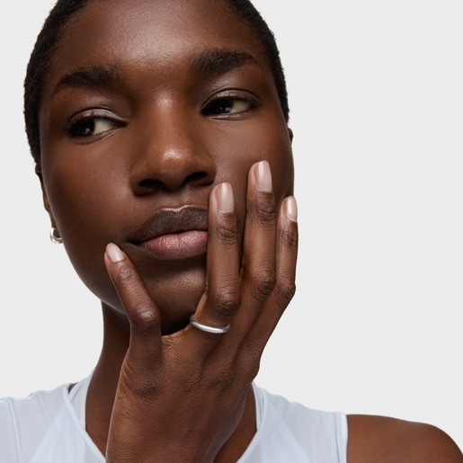 Anillo de plata liso TOUS Motivos