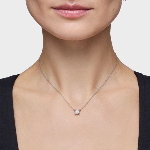 Gargantilla de platino con diamante creado en laboratorio 0,70 ct Shine LGD