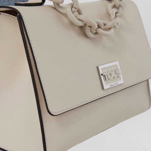 Городская бежевая сумка TOUS Funny среднего размера