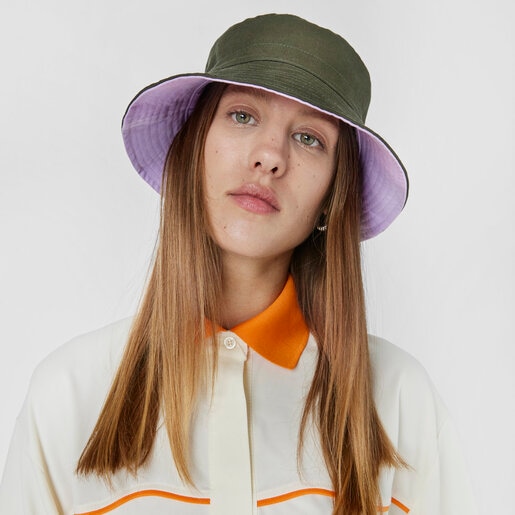 כובע דלי דו-צדדי Doble בצבע סגלגל