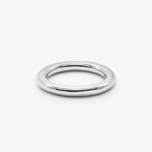 BASIC ROUND WIRE SILVER RING 3.2mm