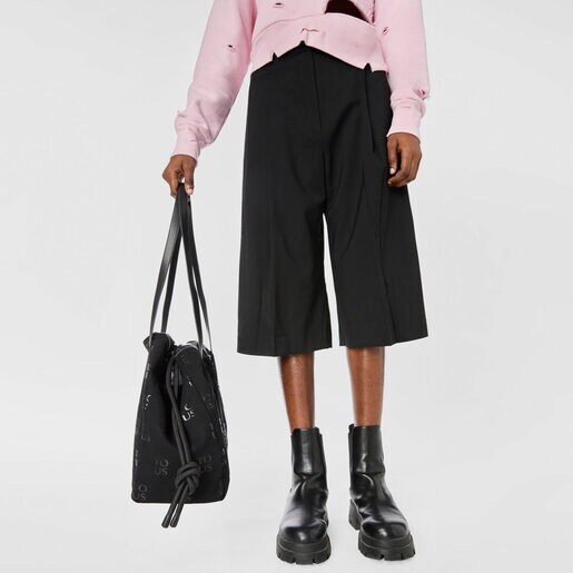 حقيبة تسوق TO-US من TOUS كبيرة باللون الأسود