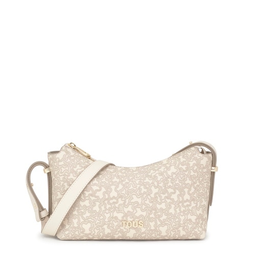 תיק צד Kaos Mini Lines בינוני בצבע בז'