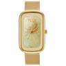 Analog watch with mother-of-pearl face and gold-colored steel bracelet T-Band Club